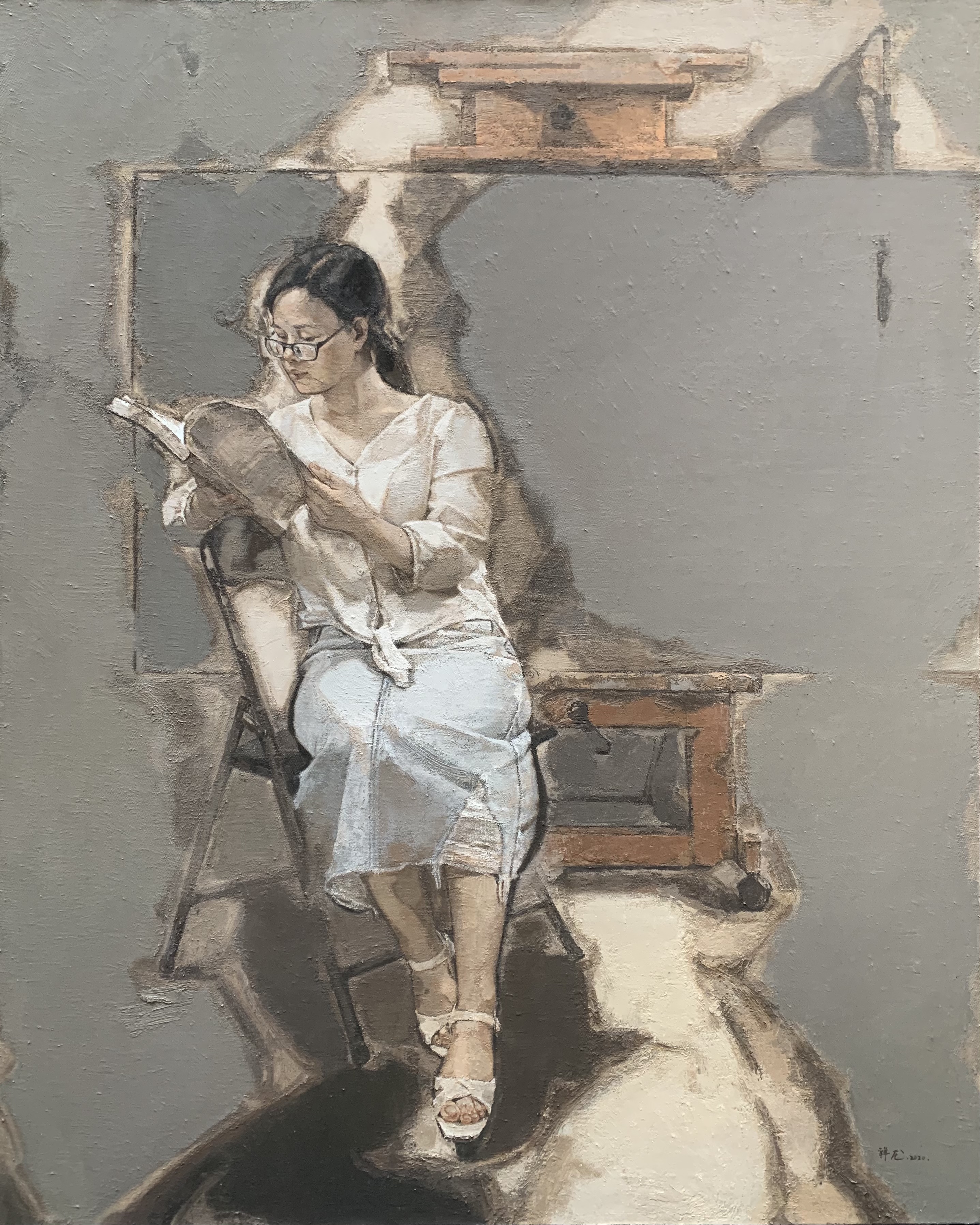 「艺术」画家画妻子——游祥龙油画作品《她》系列