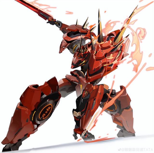 帅气机甲角色插画