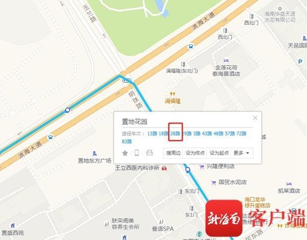 海口28路公交车路线图图片