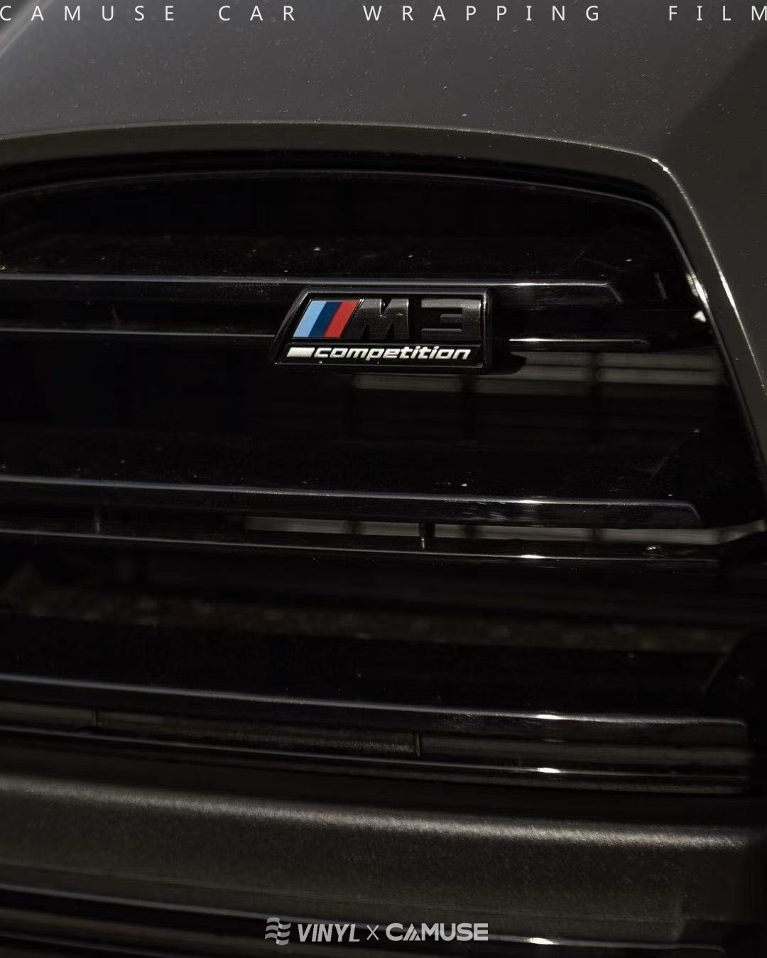 宝马卡慕斯改色膜pet碧玺灰,不一样的金属灰