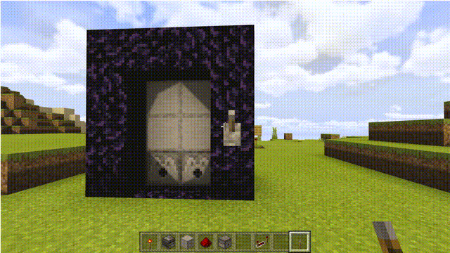 我的世界:下界之门也能自动开关了,红石玩家究竟是有多强!