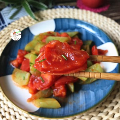西红柿炒莴笋图片