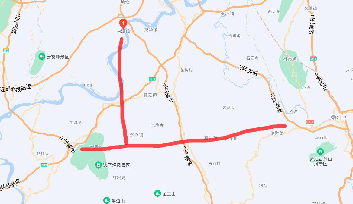 江津拟建油溪经白沙至永兴高速公路,江津经綦江至万盛修建复线