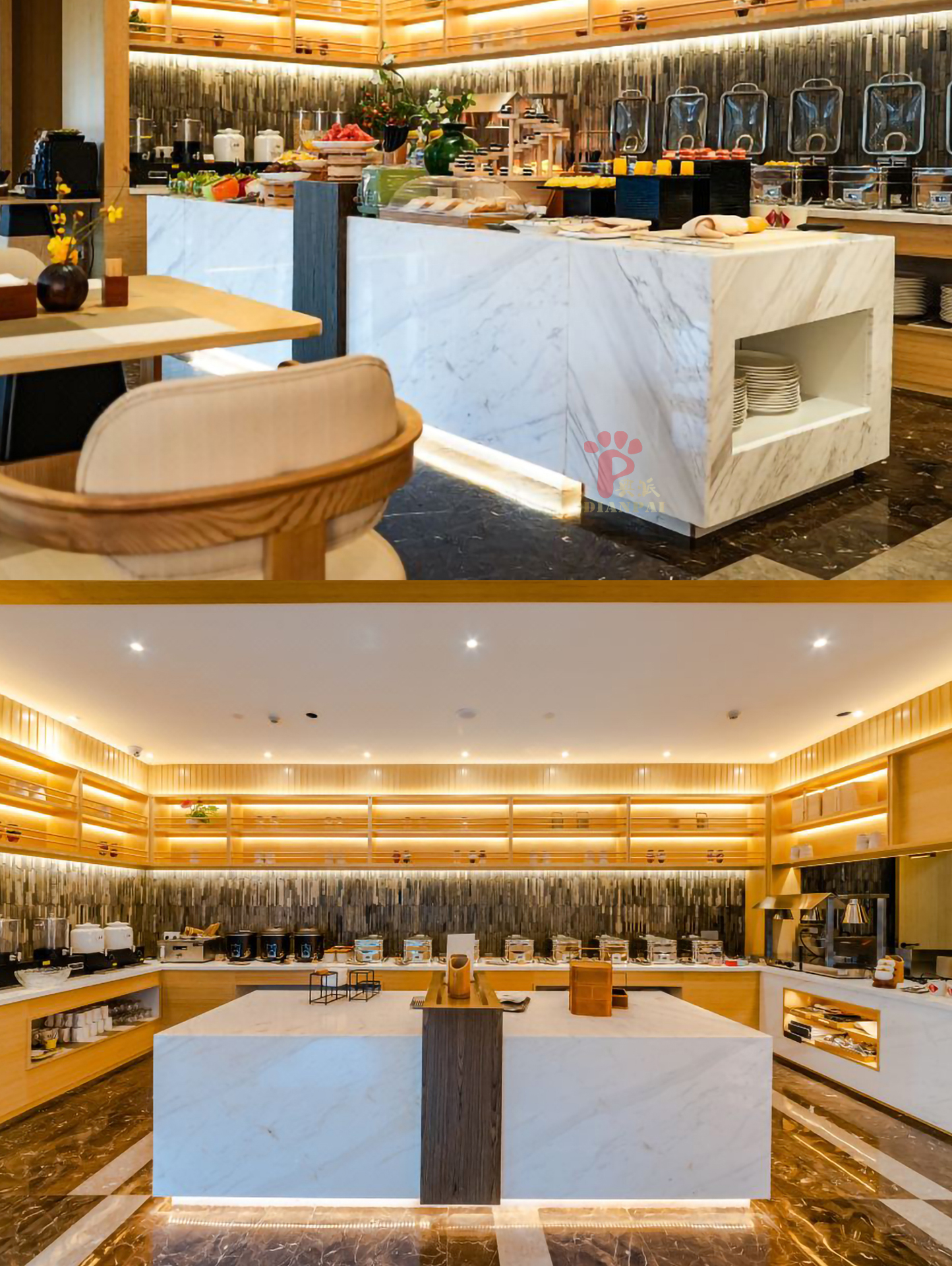 适用于酒店自助餐的典派自助餐台