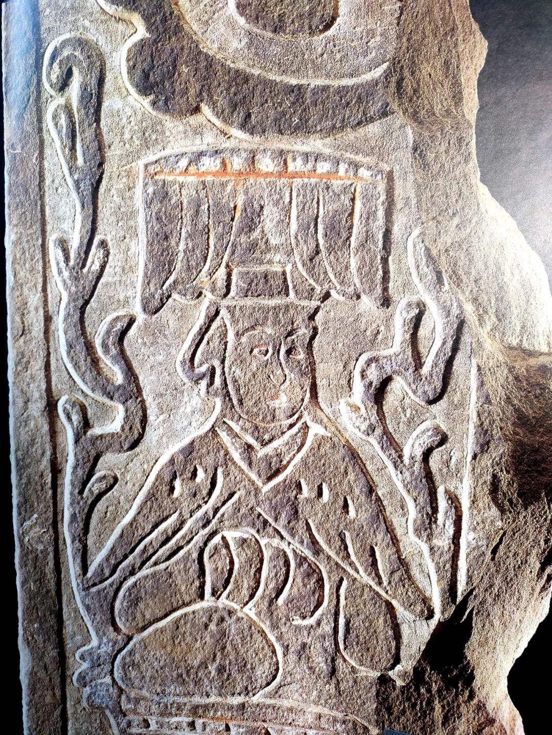 少爷说嗨我爱你正如我深爱大保当彩绘汉画像石