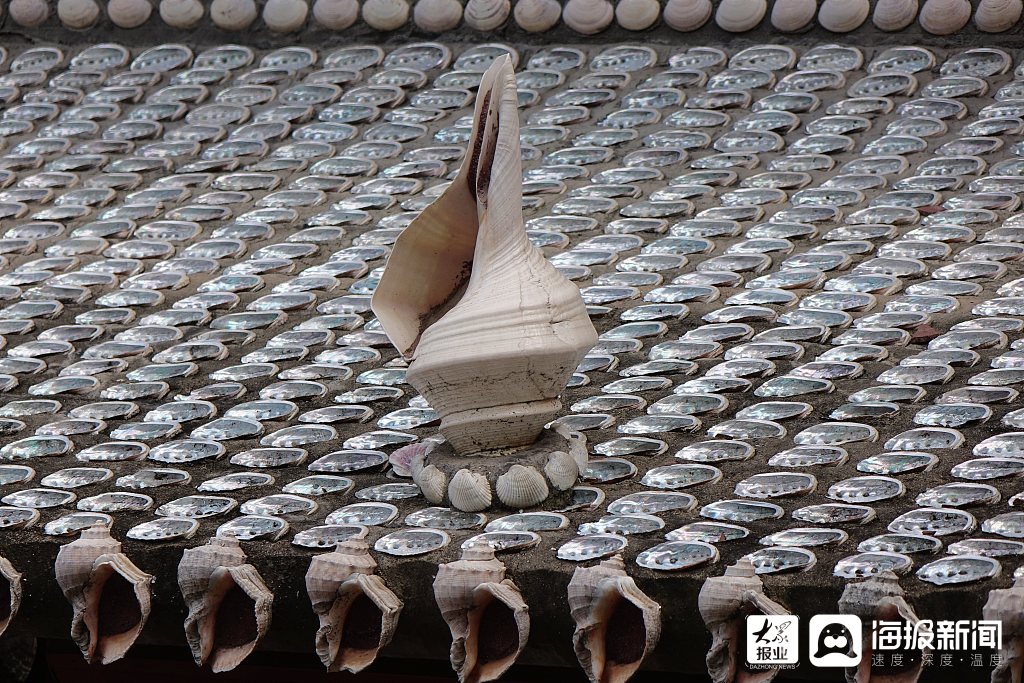 青岛:灵山岛贝壳楼成游客打卡地