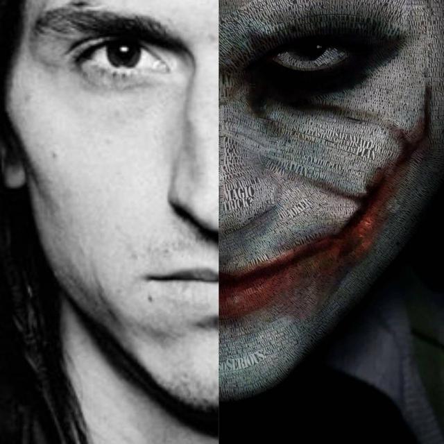 伊布晒小丑拼接照:半神半魔