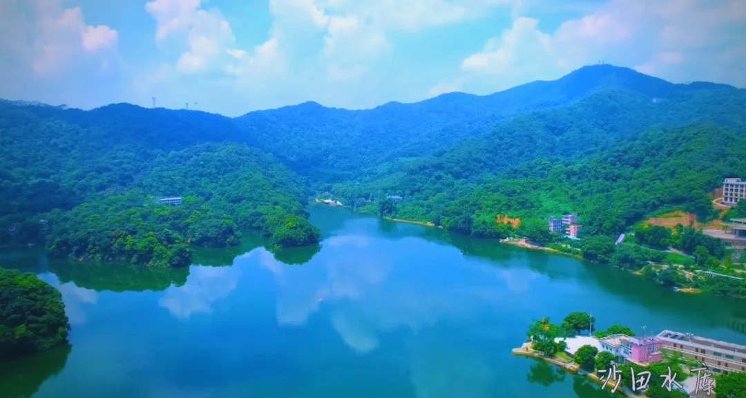 沙田水库风光置身于帽峰山景区,沙田水库的秀美景色令人陶醉
