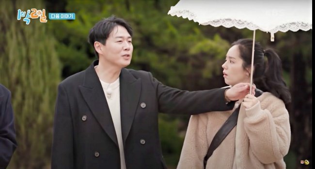 韩佳人&延政勋《两天一夜》里亲了!