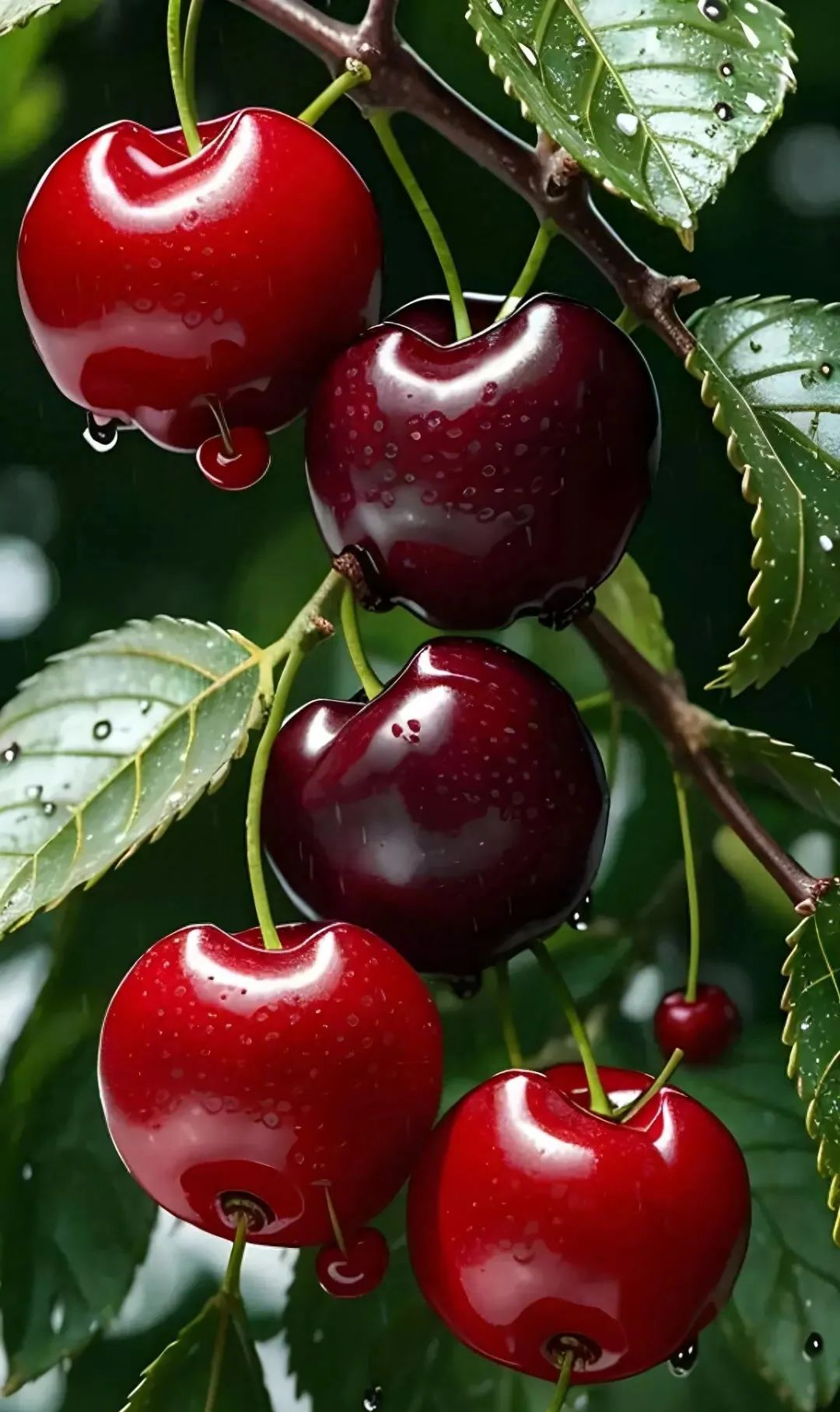 展现自然之美的樱桃手机壁纸,清新诱人