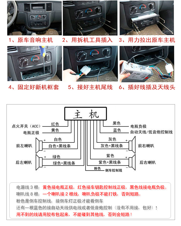 科沃兹原车接线定义图图片