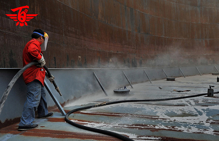 海洋工程大型船舶喷砂除锈