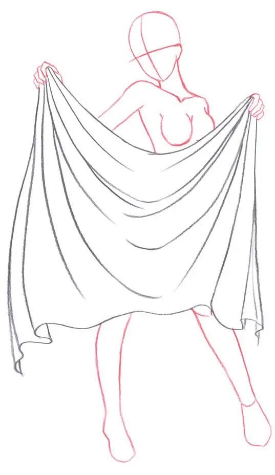 「动漫手绘」不同材质服饰褶皱参考,男士西装,女士衬衫褶皱参考