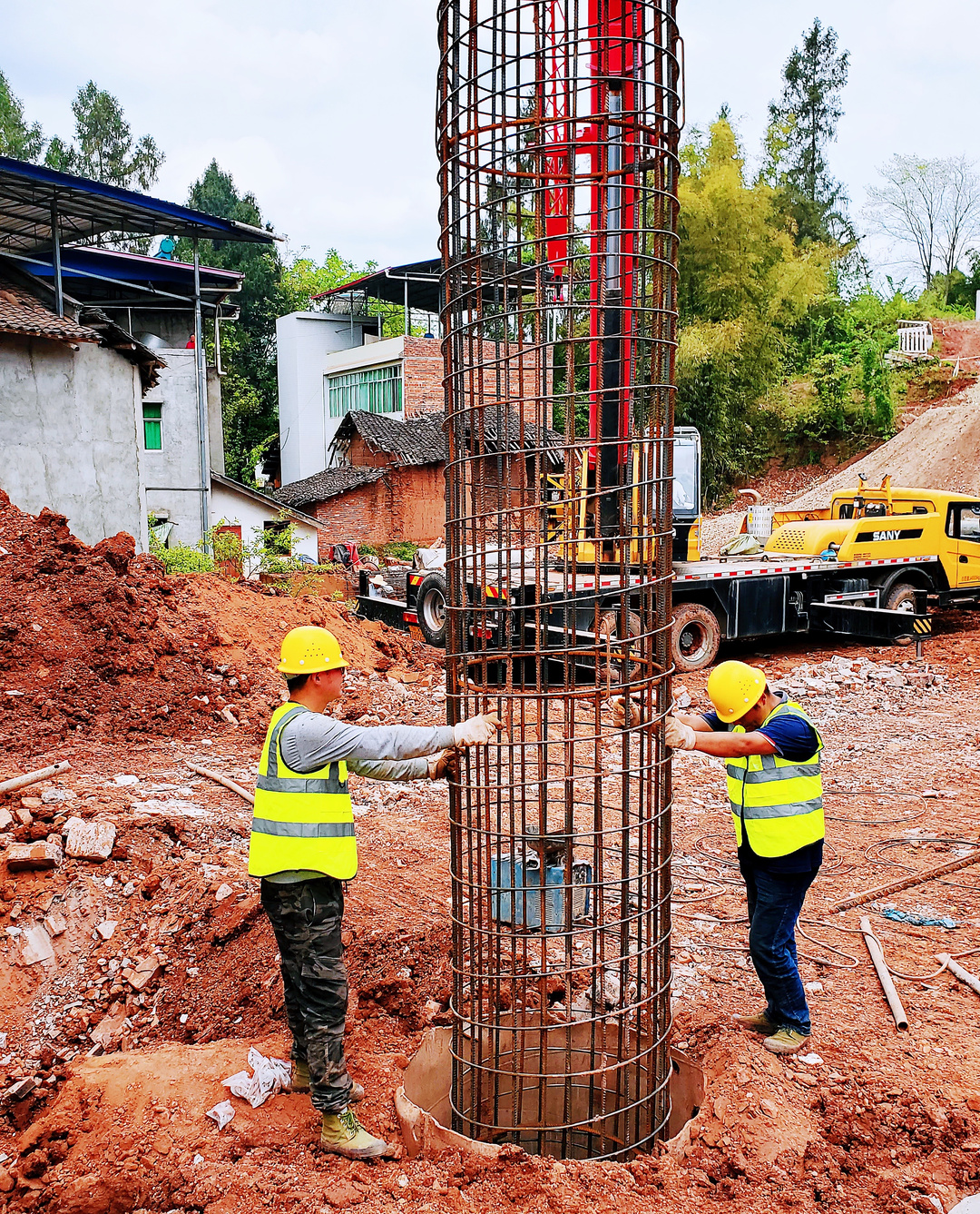 汉巴南铁路3标桥梁桩基施工全面收官