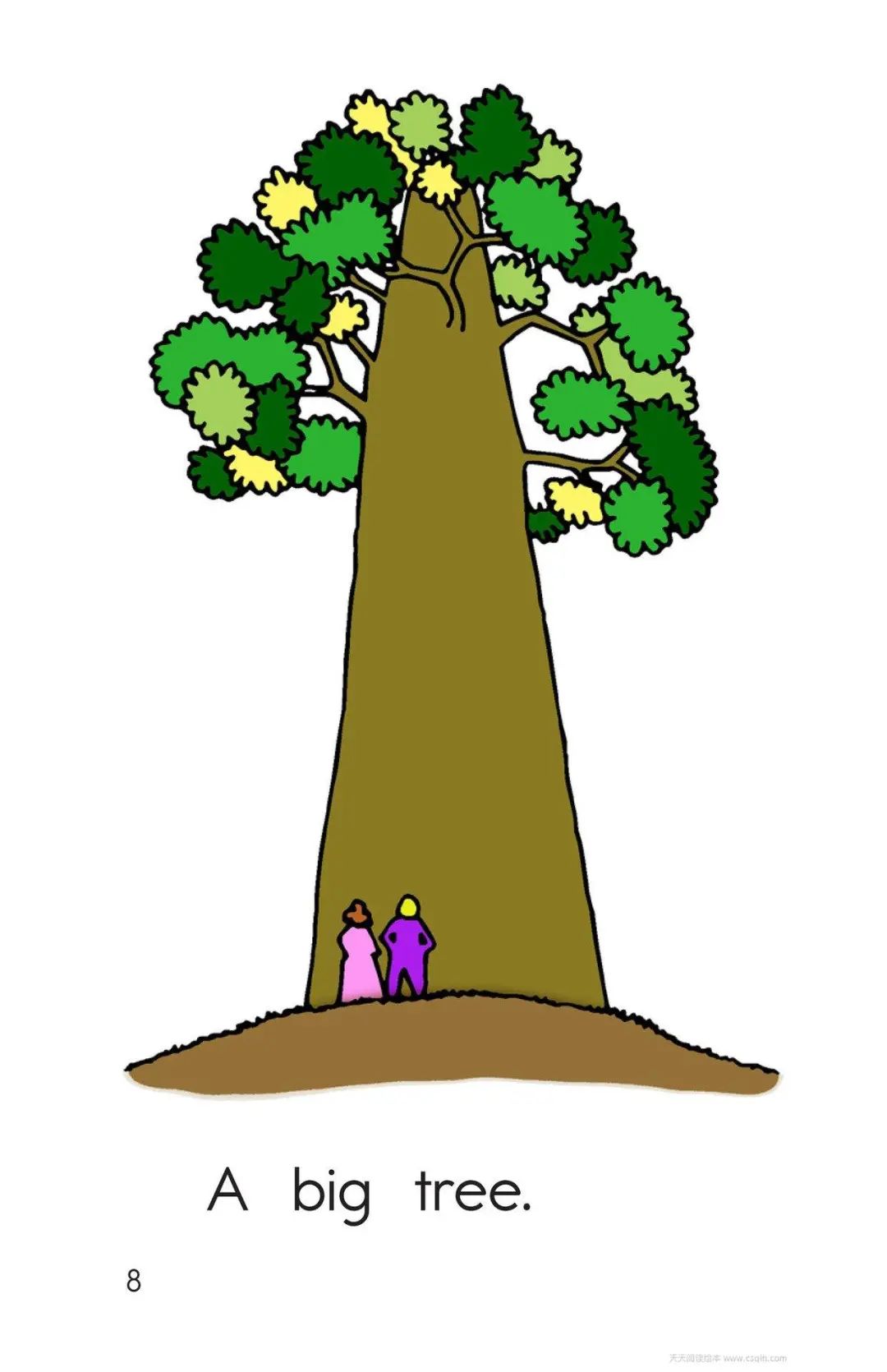 一棵大树a big tree 一头大象a big elephant 一只大恐龙