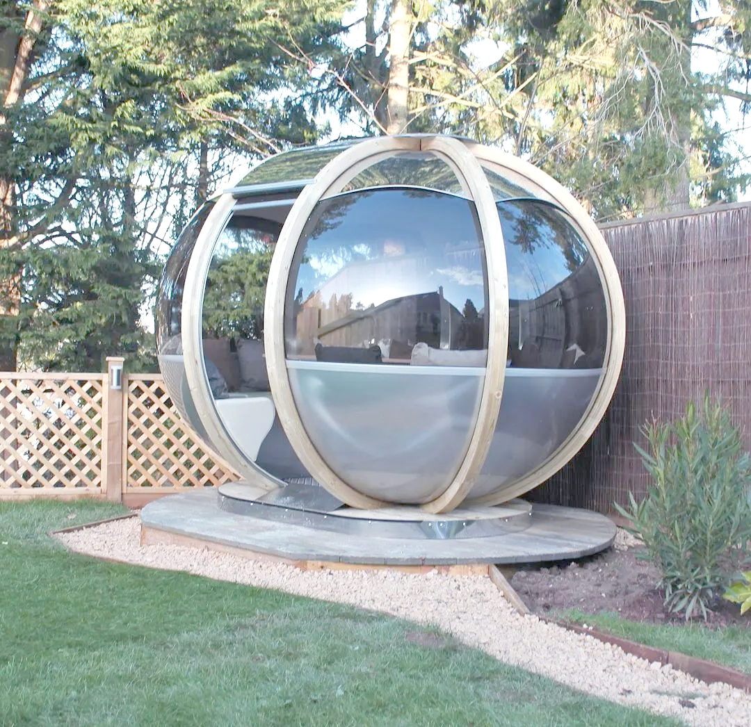 小院子也能享受阳光房的惬意!这种球形设计既实用又美观