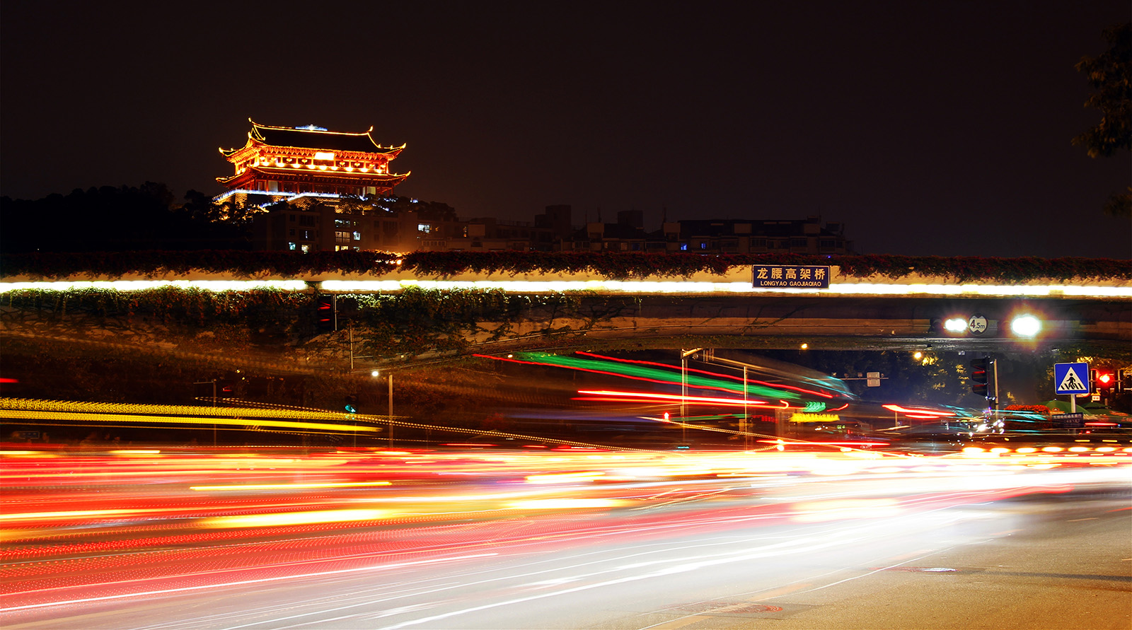福州镇海楼夜景图片