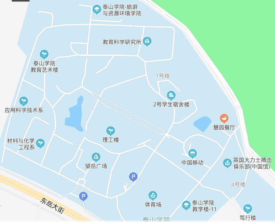 泰山医学院位置地图图片