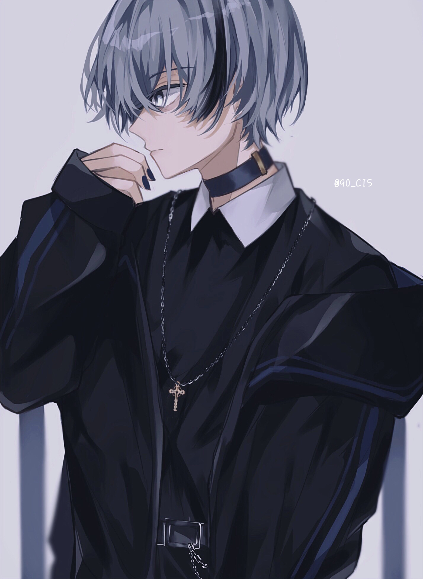 画师「cis」作品欣赏:表情很酷,帅气十足的少年人物插画