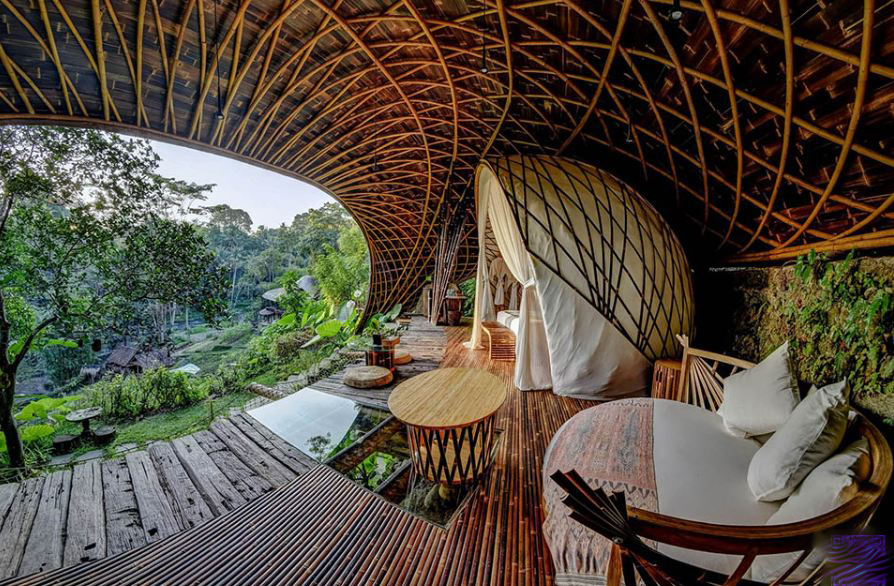 如此经典特色创意月亮造型竹屋建筑 让人流连忘返