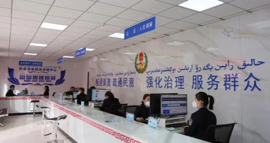 阿克塞县社会治安综合治理中心法院诉调对接窗口"开业"啦!