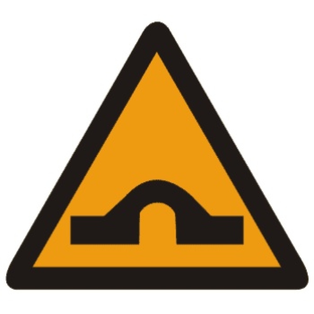 警告标志-驼峰桥