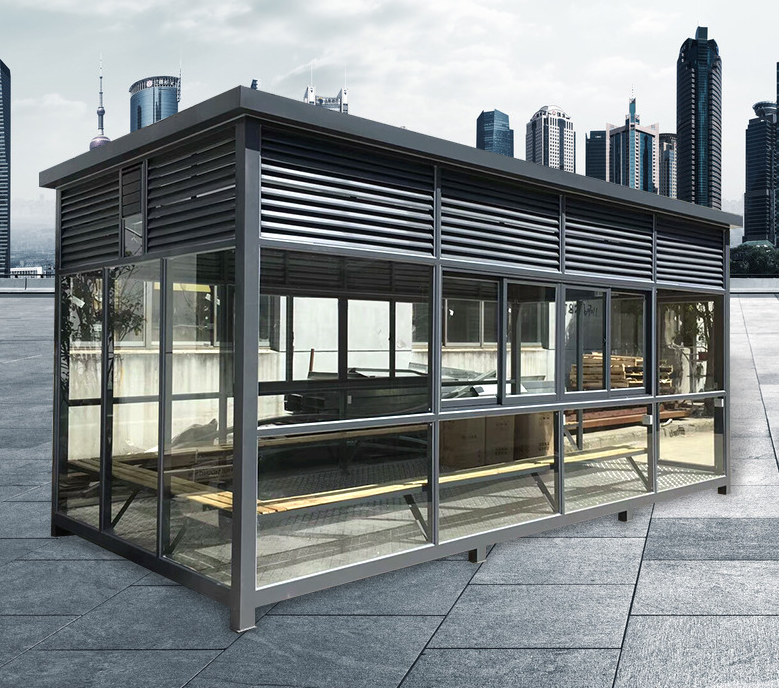 吸烟亭定制 福建泉州成品吸烟亭生产供应商