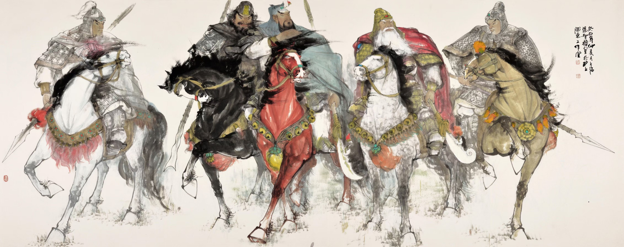 《五虎上将》375*145cm