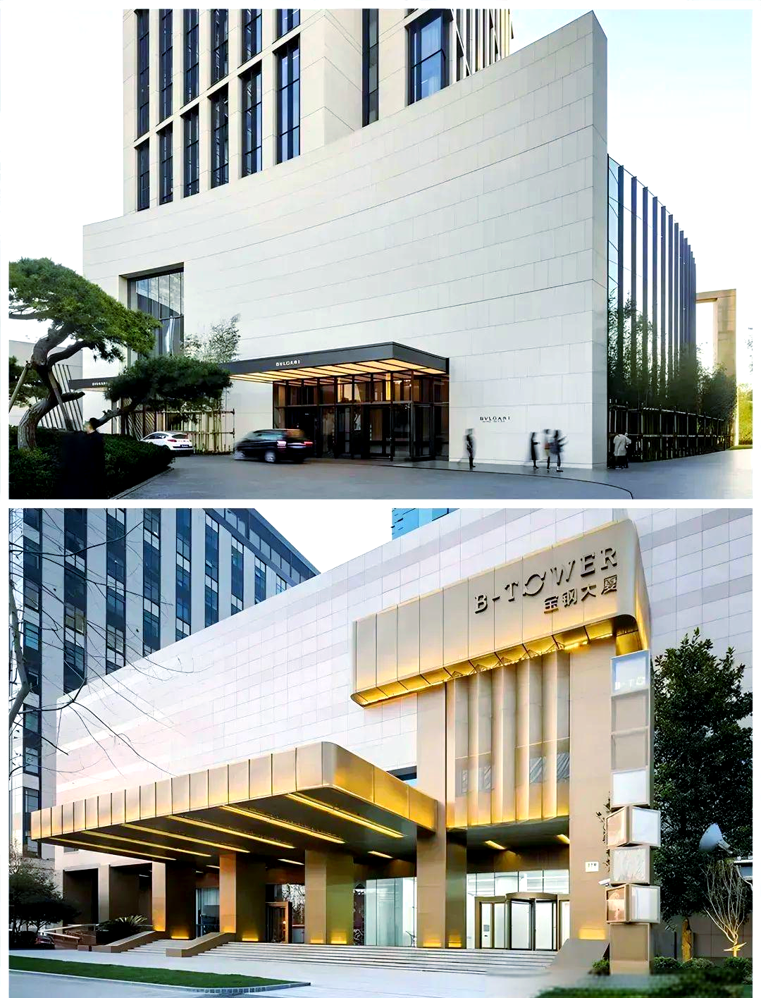 绿化与装饰元素在高端酒店门头设计中犹如点睛之笔,为门头增添了别样