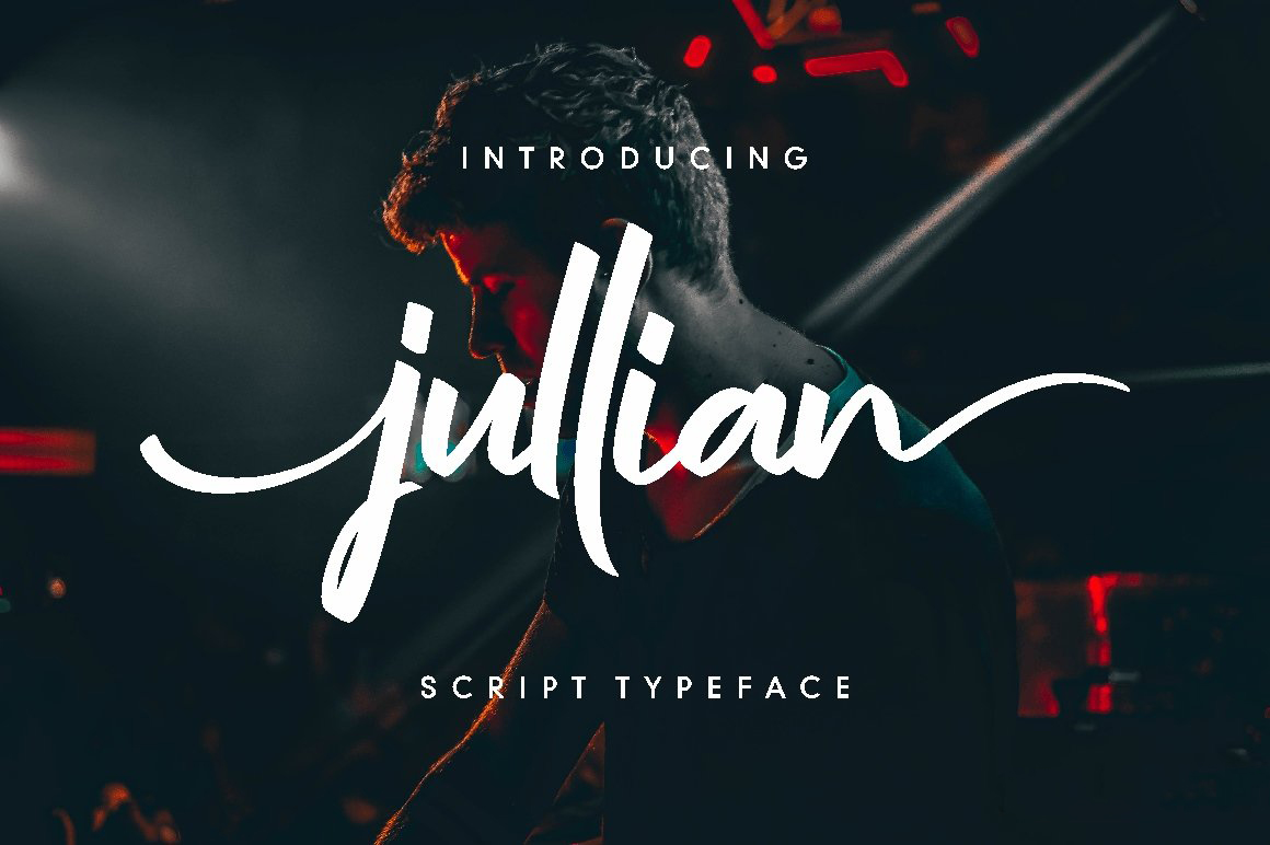 超酷现代潮流手写英文 jullian script 字体