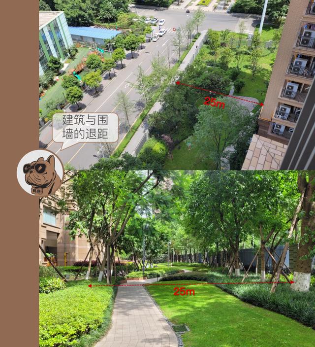 仁恒·滨河湾建筑与围墙退距