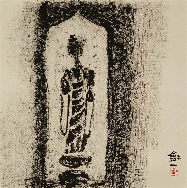艺术鉴赏网:"祭墨有灵"的王和平手指画