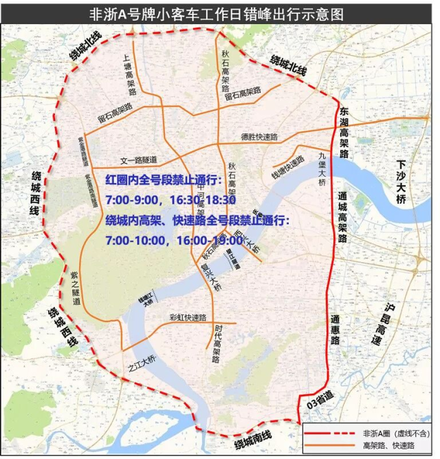 杭州"错峰限行"正式处罚首日,早高峰闯禁车辆8成是非浙a车辆!