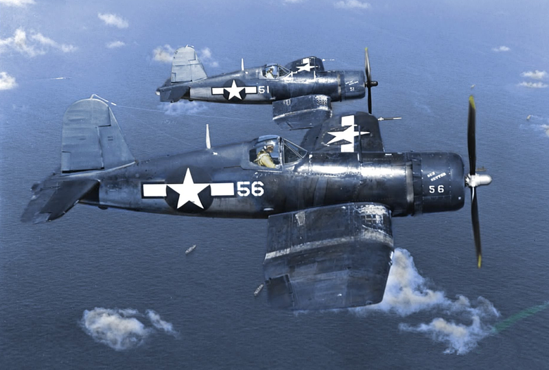 不落的海盗旗:遍体鳞伤仍在飞翔的f4u战机!
