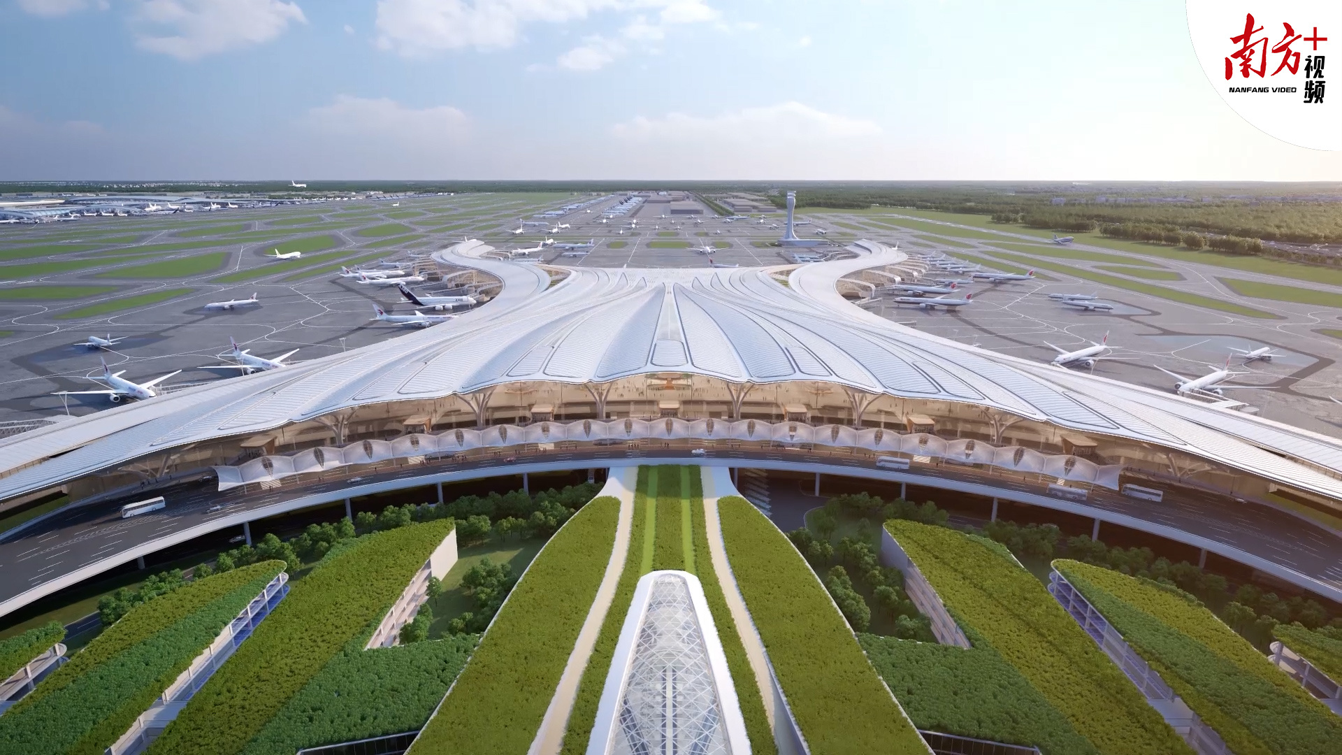白云机场t3航站楼项目首榀钢结构网架顺利完成提升