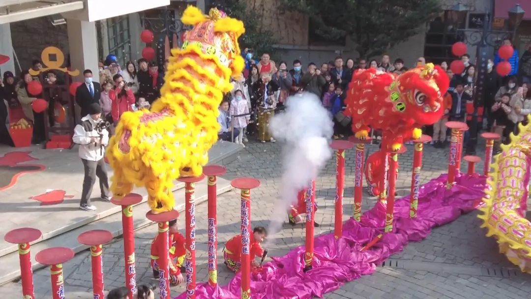 梅花桩上舞龙舞狮,思南公馆欢乐过新春