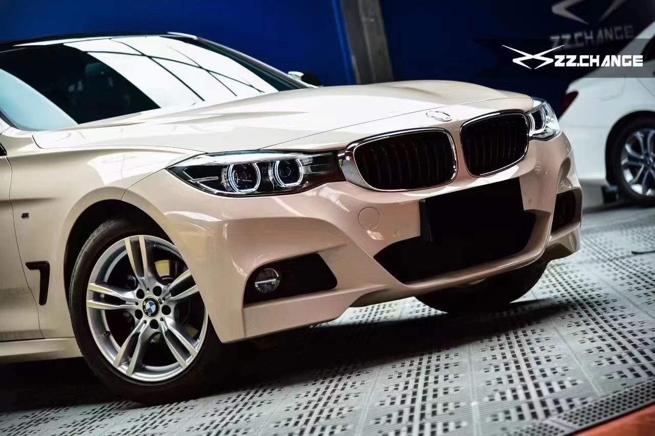 宝马skto改色膜水晶卡其米兰