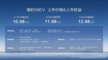 10.98万起叫板小鹏M03 比亚迪海豹06EV上市：规格真心高