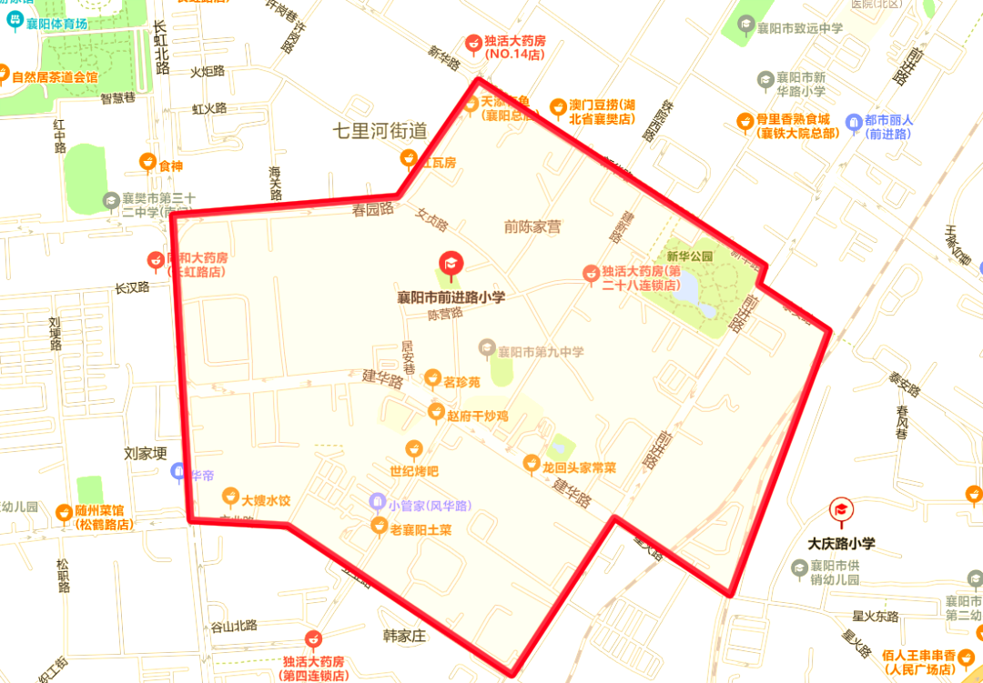 清晰直观的樊城区中小学划片地图,助你轻松看懂2024年招生情况