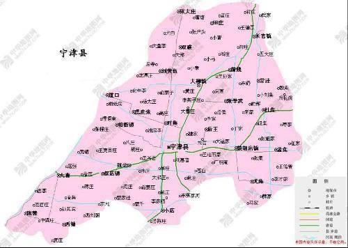新中国成立后宁津县村庄归属变动情况