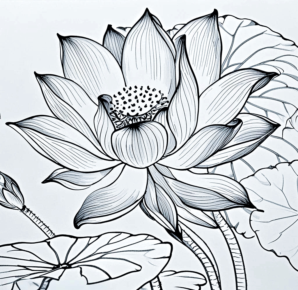 荷花简笔画教程:从基本技巧到高级绘制,值得一试!