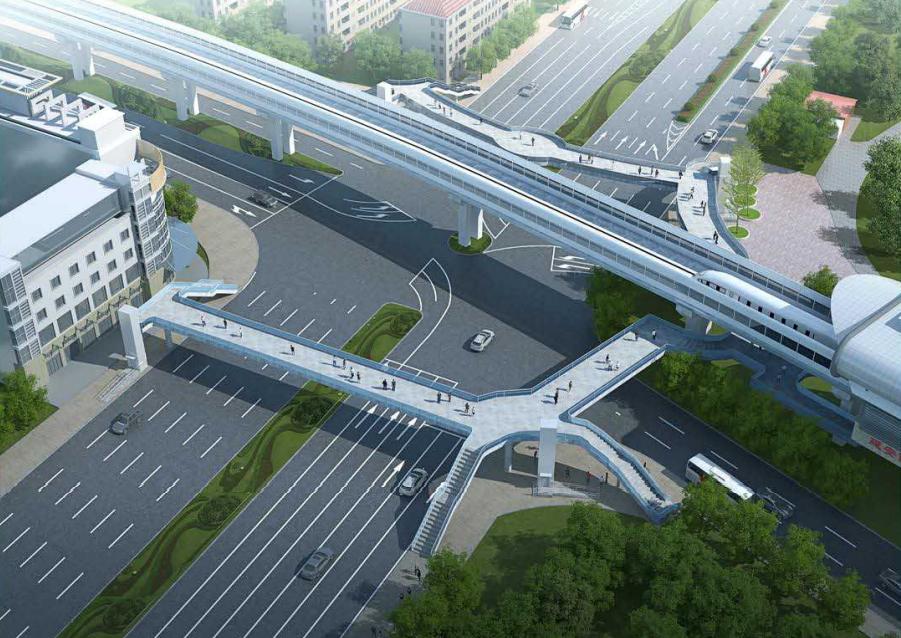 【交通】沪首批14座天桥无障碍化改造工程启动!来看效果图