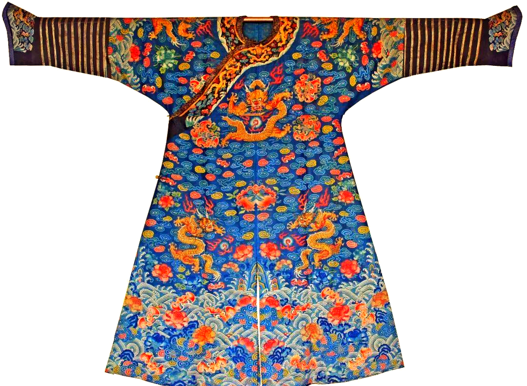 值得注意的是,云纹在龙袍中的地位至关重要