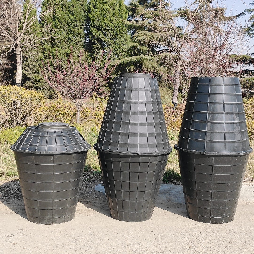 注塑5个厚7个厚化粪桶 新疆现货批发塑料化粪池 立式双瓮化粪桶