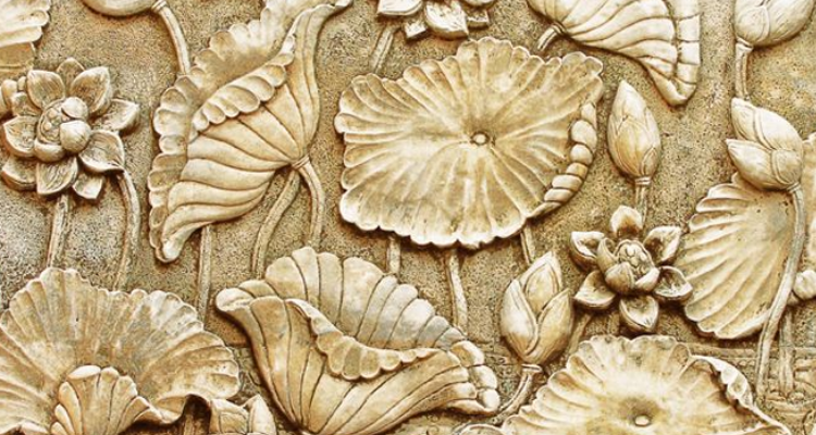 浮雕墙画材料是腻子粉吗