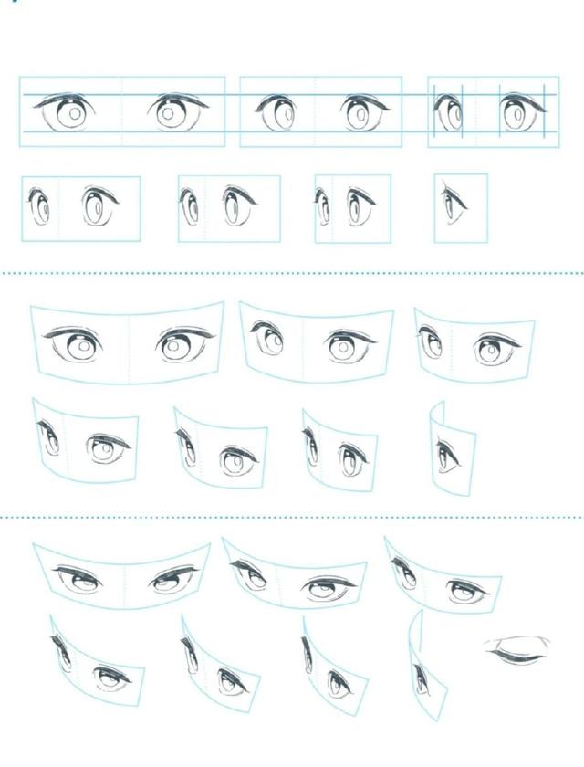 绘画素材|手绘眼睛各种练习素材参考