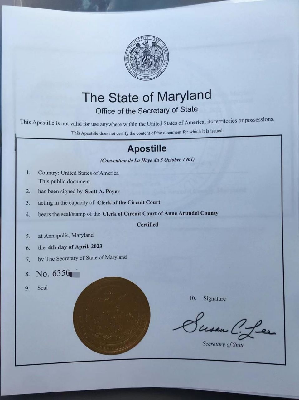 美国马里兰州海牙认证 华盛顿特区dc海牙认证#海牙认证##无犯罪证明##
