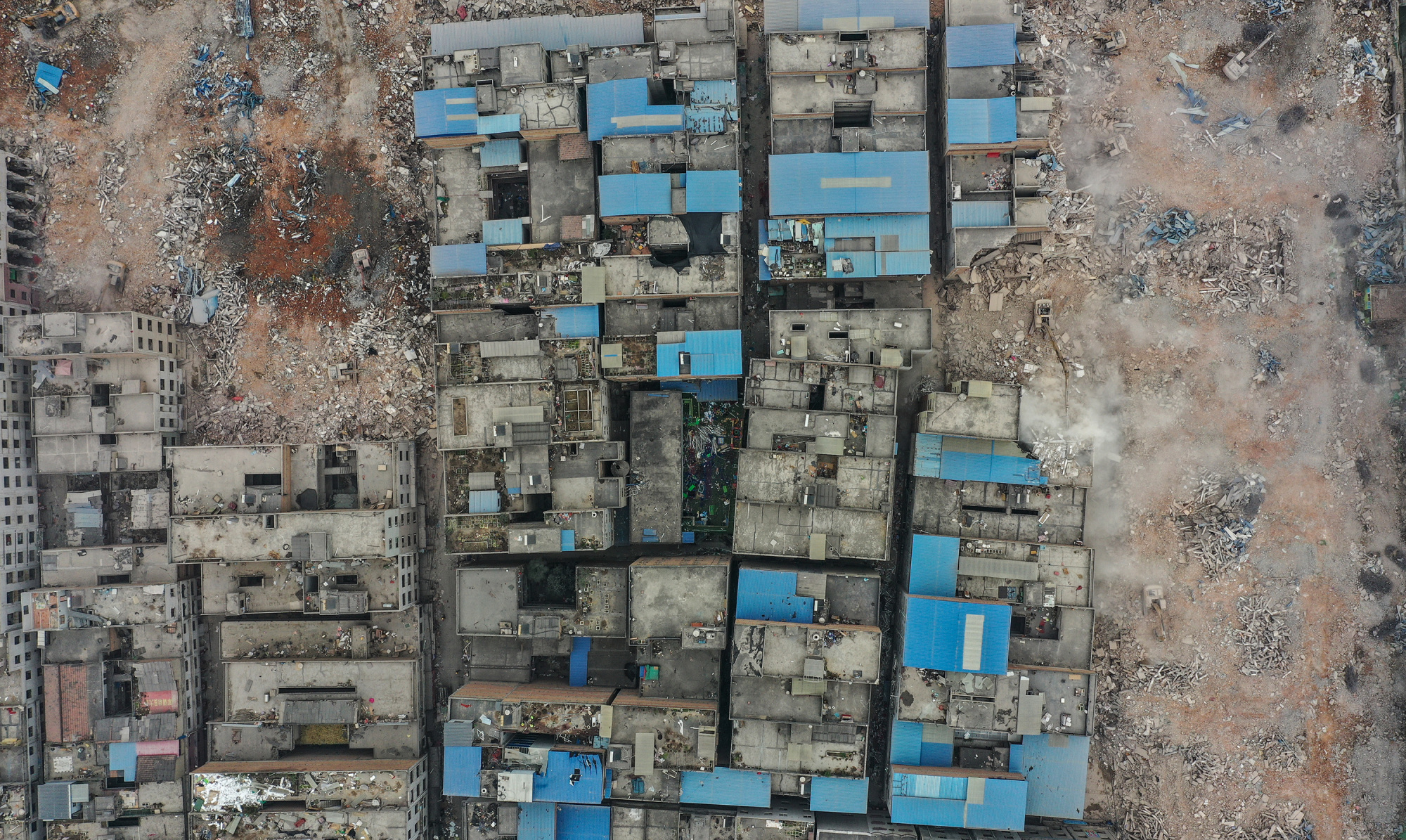 实拍西安电子城南山门口村拆迁!你曾经的青春回忆没有了!