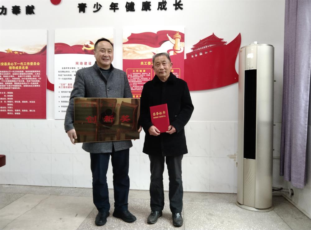 东安二小荣获全省关心下一代工作创新奖