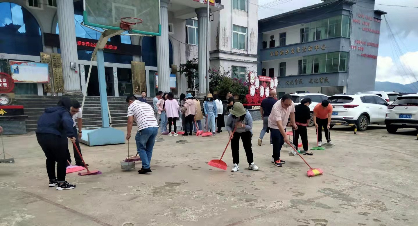 「我为群众办实事」小新街乡开展节前环境卫生清扫活动